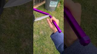 Purple Prysma Pro by machinewise4135 balisongflipping balisong bmx machinewise prsyma [upl. by Nahgeam]