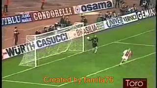 Torino Calcio Coppa Uefa 1992 semifReal Madrid e finale Ajax Emiliano Mondonico sedia [upl. by Sammons2]