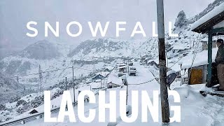 Yumthang velly snowfall  Lachung Sikkim Zero point  North Sikkim tour  Snowfall Lachung 2023 [upl. by Cadmar]