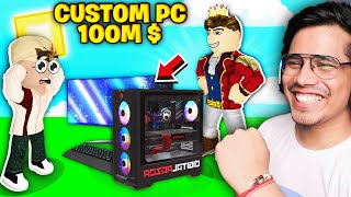 I SURPRISED JACK With 100M  CUSTOM PC🤑 Roblox [upl. by Ihtraa]