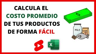 Cómo calcular el Costo promedio de tus productos EN Excel [upl. by Nitsruk401]