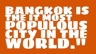 What is the population of Bangkok [upl. by Lig779]