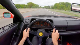 1988 Ferrari Testarossa  POV Test Drive by Tedward Binaural Audio [upl. by Aig]