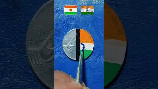 🇮🇳🥰🇳🇪 Drawing Independence Day Republic Day shorts art youtubeshorts trending [upl. by Alisan730]