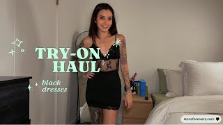 Black Dress Try On Haul [upl. by Faxun]