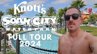 Knotts Soak City Waterpark  Full Tour 2024  Buena Park  Orange County  Rides  Cabanas [upl. by Carson726]