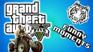 GTA 5 Funny Moments 6  Invincibility Cheat Super Jump Moon Gravity and More quotGTA V Gameplayquot [upl. by Warrick]