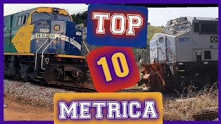 TOP 10 LOCOMOTIVAS MAIS POTENTES DO BRASIL NA BITOLA MÉTRICA [upl. by Teddi853]