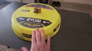 Ryobi RY31SC01 15 in 3300 PSI Surface Cleaner for Gas Pressure Washer Review [upl. by Hurlow822]