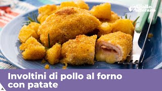 INVOLTINI DI POLLO AL FORNO CON PATATE [upl. by Goddart]