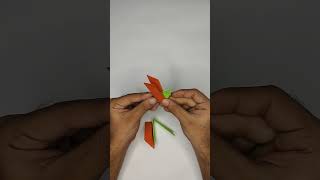 How To Make Paper Boomerangeasy and simple paper boomerang viral shorts papercraft boomerang [upl. by Keeton260]