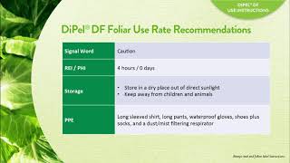 DiPel® Biological Insecticide Technical Training Part 2 [upl. by Normand]