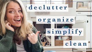 Simplifying Decluttering  Organizing My Home  Gentle Motivation Clean With Me in 2024 [upl. by Nowd917]