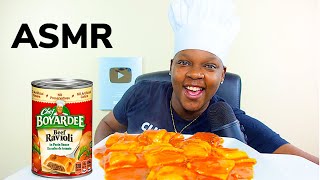 ASMR • FAVORITE CHILDHOOD MEAL  BEEF RAVIOLI • MUKBANG❗️ [upl. by Ettelrac]