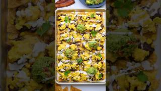 Loaded Breakfast Nachos 🏈 [upl. by Nikolia]