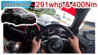 291whp amp 500Nm  F56 MINI John Cooper Works  Malaysia POV Genting Run 冲上云霄 CC Subtitle [upl. by Ylicec]