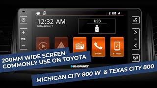 Blaupunkt WirelessWired CarPlay amp Android Auto  OEM Fit for Toyota [upl. by Yrennalf473]