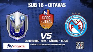 SUB16  Oitavas de Final  Ubertec Futsal Votorantim x ASSPMMarinho Futsal Sorocaba [upl. by Bully505]