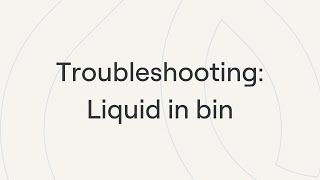 Sepura Troubleshooting Liquid In Bin [upl. by Lorilyn]