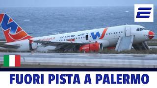 🛬 FUORI PISTA A PALERMO  ✈️ Volo WindJet 243 [upl. by Bugbee]