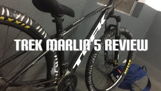 Trek marlin 5 review wheelie bike [upl. by Nrek390]