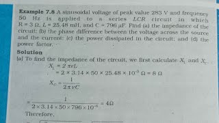 A sinusoidal voltage of peak value 283v and frequency 50 Hertz is applied to a [upl. by Lietman]