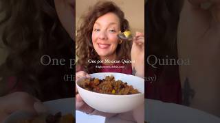 Easy One Pot Meal  Mexican Quinoa high protein oil free plant based veganrecipes plantbased [upl. by Merrili]