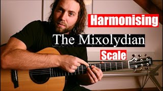 Harmonising The Mixolydian Scale Lesson with TABS [upl. by Asilegna]