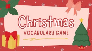 Christmas Vocabulary Game A2 English level PreIntermediate Speaking and listening practice [upl. by Eical]