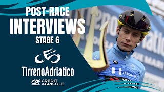 Tirreno Adriatico 2024  Stage 6 parla Vingegaard [upl. by Moazami]