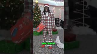 Kai Cenat gets gifted a Nintendo Switch on Christmas Day😂 kaicenatstream kaicenatfunnymoments [upl. by Ahsinauq]