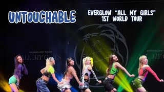 Everglow UNTOUCHABLE 4K“All My Girls” 1st World Tour in SF 231120 [upl. by Barolet639]