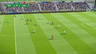 BRUSQUE X SANTOS AO VIVO COM IMAGENS  JOGO DE HOJE  PES 21 Gameplay Ps4 [upl. by Ecirtaemed]