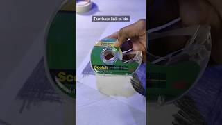 How to use masking tape without damaging your paper  howtouse tape drawing [upl. by Annayi]