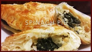 How to make Spinach Pie Spinach And Feta Puff Pastry Recipe  Greek spinach pie Spanakopita [upl. by Popper129]