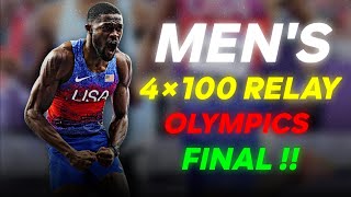 US mens 4x400 relay team wins gold at Paris Olympics [upl. by Willet]