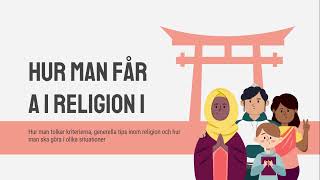 Hur man får A i Religion 1 och en sammanfattning av kursen AJR Årskurs 2 [upl. by Carrington]