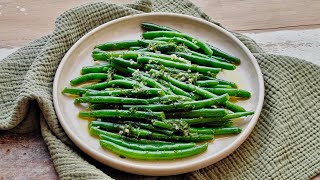 Green Beans with Mint amp Garlic Dressing – Online Sardinian Cooking Class Inspired by Giovanni Pilu [upl. by Charlene886]