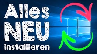 Windows 10 neu installieren 👍 Tutorial Den Computer neu aufsetzen ohne CD [upl. by Dilks]