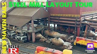 HO Scale Steel Mill Layout [upl. by Atinoj]