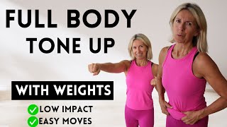 Full Body Workout For Menopausal Women  Tone Up At Home Using Weights [upl. by Tews]