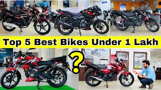 2024 Top 5 Best Bike Under 1 Lakh🔥On Road Price in India😍Honest Opinion  Best 125cc Bike For You [upl. by Elleron]