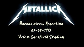 Metallica in Buenos AiresArgentina 🇦🇷 1993 [upl. by Vanhomrigh]