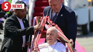 Pope Francis arrives in TimorLeste for third leg of 12day overseas trip [upl. by Basil]