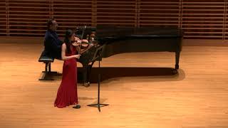 Amanda RöntgenMaier Violin Sonata in Bminor I Allegro mvt1 Kate Ishida [upl. by Kelwunn810]