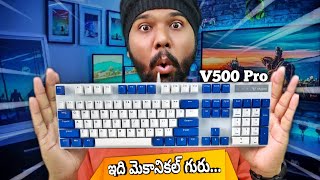 Premium Budget Mechanical Keyboard  Rapoo V500 Pro  Unboxing amp Review  in Telugu [upl. by Rehprotsirhc]