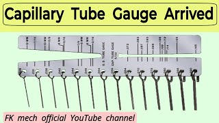 My Capillary Tube Gauge Arrived [upl. by Odnala]