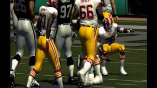 OG NFL 2K5 Raiders vs Redskins Blowout 480p GC1000 [upl. by Kcirdorb]