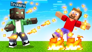 MINECRAFT pero PODEMOS CONTROLAR el FUEGO 🔥😱 MINECRAFT ALEATORIO [upl. by Other81]