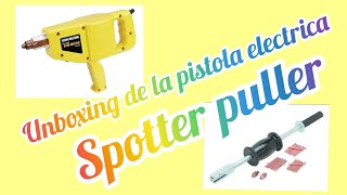 COMO UTILIZAR LA PISTOLA ELECTRICA SOLDADORA DE PERNOS spotter pullerunboxing [upl. by Ocana]